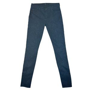 7 For All Mankind Jeans Womens‎ 29x32* The Skinny Blue Animal Print Stretch